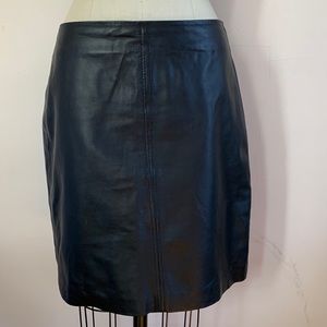 Genuine Leather mini skirt